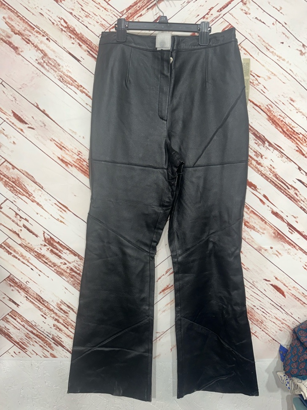NWT Via Accenti vintage
Black Boot Cut Leather Pants